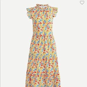 J. Crew Liberty poppy and daisy print tiered dress - size XS